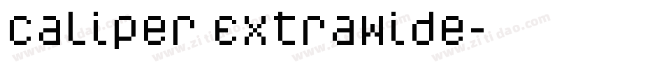 Caliper ExtraWide字体转换